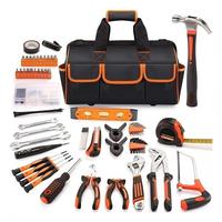 Ensemble de tournevis professionnel pour électricien, perceuse électrique, ruban à mesurer, kit d'outils alimenté par batterie, étui rigide pour l'entretien automobile
