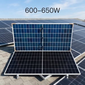 Panneaux solaires photovoltaïques monocristallins en silicium de l'usine Hebei, personnalisables pour installations sur toit et au sol hors réseau - Product Image 4