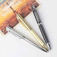 Stylo à bille en métal style Mont avec logo personnalisé, largeur d'écriture de 1.0mm, cadeau