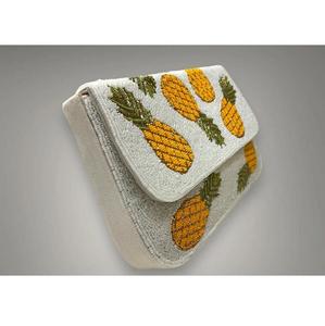 Premium Quality Handcrafted Seed Beads <b>Beaded</b> Embroidery Crossbody <b>Handbag</b> With Adjustable Strap Designed For Stylish - Product Image 3