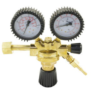 Régulateurs de pression italiens G3/4 pour soudage MIG/MAG à l'argon/CO2 avec manomètres pour oxygène, acétylène et dioxyde de carbone - Product Image 2