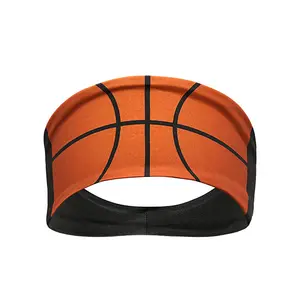 MIO Custom Logo Schweiß band Atmungsaktives elastisches Sport Stirnband Softball Basketball Fußball Muster rutsch festes Stirnband für Frauen Männer