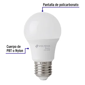 Boîte de 4 unités Pack de 4 lampes LED A19 6 W (équivalent. 40 W), lumière du jour - Product Image 3