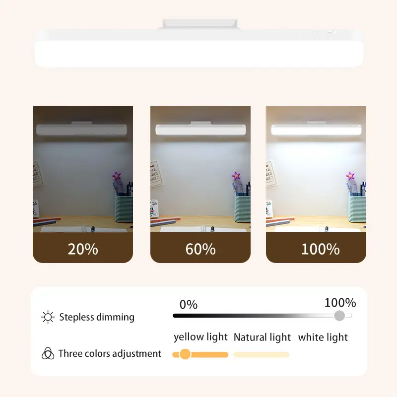 Роскошная умная Светодиодная лампа с пультом дистанционного управления, магнитная лампа для защиты глаз, белая настольная лампа, современный Декор для дома