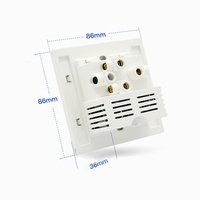 LEDEAST WSA52 CN 86*86mm 220V EU Wifi Tuya Smart Wall USB Socket fonctionne avec Alexa/google Home