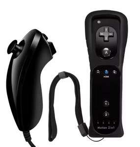 Controller Wireless 2 <span class=keywords><strong>in</strong></span> 1 Motion Nunchuck per Nintendo <span class=keywords><strong>Wii</strong></span> <span class=keywords><strong>U</strong></span> - Product Image 2