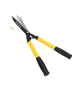 Factory supply telescopic SK5 steel straight blade grass cutting shears trimmer hedge shear with iron handle