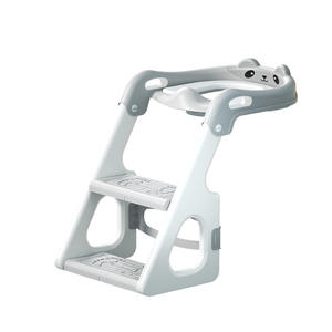 Escabeau de toilette Y Bear pour enfants, pour l'apprentissage de la propreté, avec design ours, en matériau PP - Product Image 1