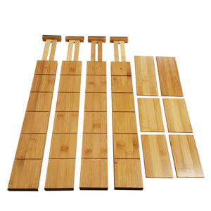Séparateur de <span class=keywords><strong>tiroir</strong></span> réglable, organisateur de <span class=keywords><strong>tiroir</strong></span>, séparateur de <span class=keywords><strong>tiroir</strong></span> extensible en <span class=keywords><strong>bois</strong></span> bambou - Product Image 3
