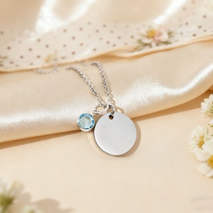 Custom <strong>Jewelry</strong> Birthstone Charm Personalized Necklace Gold Plated <strong>Stainless</strong> <strong>Steel</strong> <strong>Jewelry</strong> for Women Girls Birthday Gifts - Product Image 5