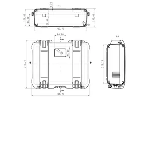 1520 Peli Hard Case Black Color IP67 Case Waterproof Plastic Case With Foam