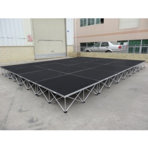 Scène surélevée légère et portable en alliage d'aluminium, facile à assembler, pour événements en extérieur et en intérieur - Product Image 4