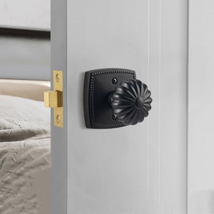 Ánh sáng sang trọng bí ngô núm Cửa Khóa một mặt mô hình vô hình siêu sáng vàng PVD quá trình mạ điện của căn hộ bằng gỗ - Product Image 2