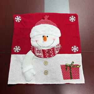 בית מלון חג המולד & עיצוב מסעדה קישוט אדום סנטה שלג בד בחזרה מכסה - Product Image 5