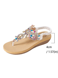 Elegant Black Suede Pointed Toe Heeled <b>Sandals</b> With Rhinestone Decoration Low Block Heel Slip-On Women's Shoes - Product Image 5