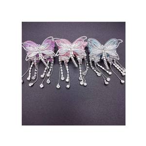 Accesorios de Material para Manualidades: Cadena para Teléfono con Mariposa de Bordado Ilusorio, Lazo, Perla, Bolígrafo Decorativo y Cuentas para Pulsera - Product Image 5