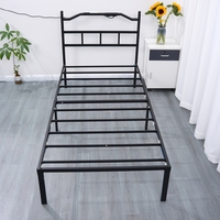Bestseller Nachttisch mit Beleuchtung Eisenrahmen-Bett mit Aufbewahrungsbox Amerikanischer Standard-Steckdosenblock