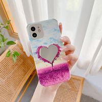 Nouveau Design de mode personnalisé avec miroir en forme de coeur accessoires iPhone housse pour Iphone 11 12 13 14 15 16 17 Pro Max