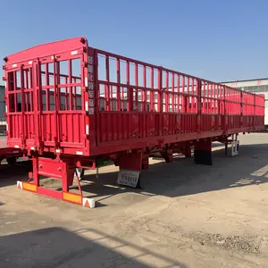 Trung Quốc bền mới và sử dụng 3 trục hàng rào Trailer bán mang động vật hàng rào Trailer bán