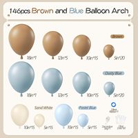 Kit de décoration d'arche de ballons pour baby shower, révélation du sexe et fête d'anniversaire