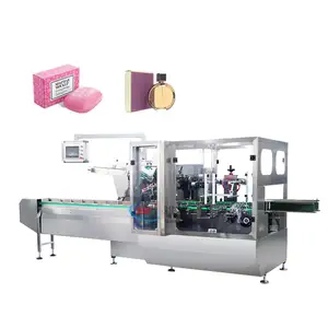 Fully Automatic Cosmetic Perfume Vials Mask Bar Soap Carton Box Packaging Machine Vertical Packing Cartoning Machine