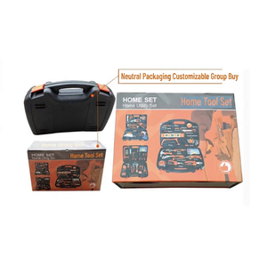 Home <b>Tool</b> <b>Set</b> 100 Pc Hand <b>Tool</b> Kit Steel <b>Tools</b> For Home Maintenance With Adjustable Wrenches And Socket Drive 1/4 In - Product Image 4