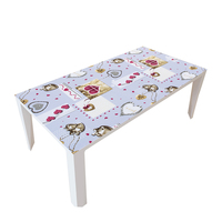 Nappe de table rectangulaire en PVC imprimé RNPT, motif cactus vert, élégante et décorative, pour hôtel, salon, salle de séjour