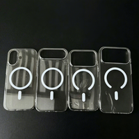 Coque magnétique en PC transparente anti-jaunissement pour iPhone 17 Pro Max, avec découpe précise et protection intégrale, modèle à succès