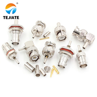 Connecteur optique BNC femelle rond en cuivre RG58/RG142 dédié pour FPC, prise d'alimentation CC CCTV RF 50 12V