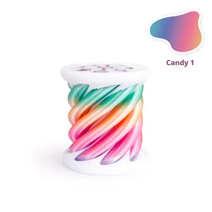 3D Printed EVA Material Stress Relief Educational Development Spiral Three-Dimensional Structure Fidget Spinner Two-Color Swirl - Product Image 6