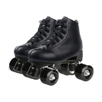 Patins à roulettes quatre roues polyvalents et tendance pour adultes, avec bottes à soutien de cheville élevé, cadre en alliage PU lumineux, pour les loisirs et le sport.