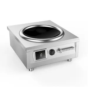 مطبخ حساء كهربائي صناعي تجاري وصل حديثًا، طباخ كبير الحثّ بـ 2 موقد 380 فولت للطبخ