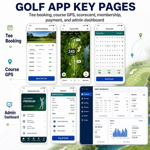 Desarrollo de Aplicaciones de Golf Personalizadas para IOS y Android con Reserva de Horarios de Golf, GPS del Campo, Tarjeta de Puntuación y Membresía LionCreate - Product Image 3