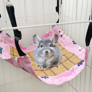 Pet Linen Hammock Green Bear One Size Fits All 29x29cm Flax Material For <b>Small</b> Pets Summer Bedding - Product Image 4