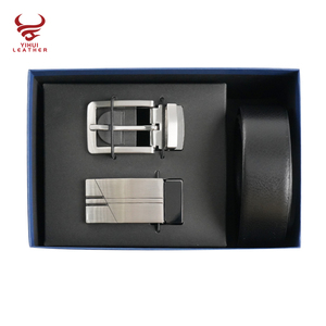 Ceintures en <span class=keywords><strong>cuir</strong></span> véritable pour hommes, Clip en métal, boucle cadeau, boîte d'emballage, italie, vente en gros, 2022 - Product Image 4