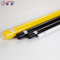 Barre en plastique technique extrudé POM 60 mm x 1000 mm Blanc Noir Certifié ISO9001 Conforme ROHS Densité 1,41 g/cm³ Marque JING GU
