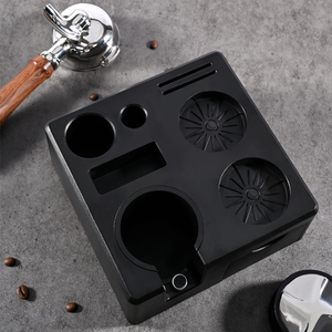Accesorios de café HIGHWIN ABS Espresso Estación de apisonamiento Portafiltro Soporte Antideslizante <span class=keywords><strong>Barista</strong></span> Tamper Station Knock Box - Product Image 2
