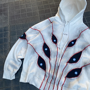 Áo khoác hoodie nam chất liệu dày, thêu họa tiết tùy chỉnh, kiểu dáng cũ kỹ, giặt acid, phong cách đường phố, áo hoodie & áo sweatshirt - Product Image 3