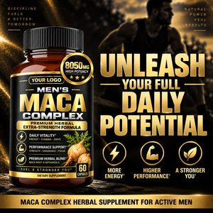 Best-seller : soutient la vitalité quotidienne, la performance, la force, l'endurance, la concentration, le bien-être général, complexe de maca pour hommes, capsule sportive - Product Image 2