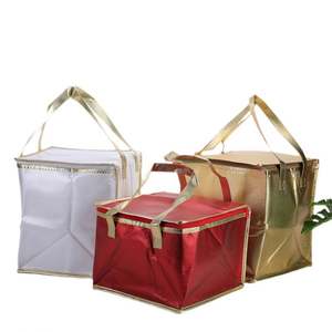 Bolsa Térmica Reutilizable de Aluminio con Logotipo Personalizado para Aislamiento de Pasteles, Almuerzo, Mantener Fresco, Bolsa Aislante para Entrega de Alimentos - Product Image 1