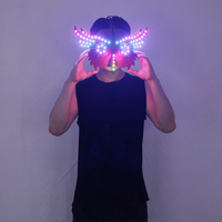 Masque LED Hibou Maléfique Lumineux RICHSHINING en Gros, Masque d'Halloween Effrayant pour Déguisement et Fête Cosplay