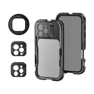 <span class=keywords><strong>Neewer</strong></span> Pa074 Adaptateur de filtre 67 mm Cage pour téléphone Plaque arrière pour objectif 17 mm Stabilisateur de téléphone Cage pour téléphone 16 Pro Max - Product Image 1