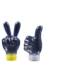 New Product Attractive Hand Shape Fashion Design PET <b>Plastic</b> Juice Water Bottle 50ml Beverages Milk Tea Bottle With <b>Cap</b> - Product Image 1