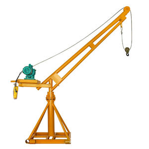 Machine de levage de toit de grue extérieure 500kg petite grue petit treuil de levage 220v ascenseur 1000kg grue de levage de singe de câble métallique - Product Image 1