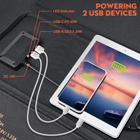 Nouvelle popularité Offre Spéciale produits en gros chargeur solaire portable 100 watts panneaux solaires pliables 100W 7 jours à l'expédition