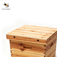 En stock, boîte à abeilles en bois de sapin naturel, ruche Langstroth, joint en queue d'aronde, boîte d'apiculture, prix en gros