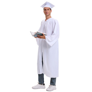 Túnica Blanca de Sacerdote para Hombre, Traje de Graduación para Iglesia, Disfraz para Actuaciones en Escenario, Fibra de Poliéster, Cuatro Estaciones, Primavera 2025 - Product Image 1