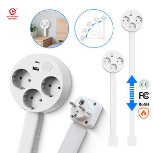 電気コンセントエクステンダースタンドデスク用,EU電気コンセントプラグウォールアウトレットエクステンダーエクステンダーウォールソケット - Product Image 1