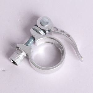 Abrazadera de sillín de aleación de aluminio, 28,6, 31,8, 34,9 mm, liberación rápida, accesorio ligero para bicicleta de montaña y carretera - Product Image 1