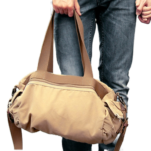 Unisexe 2025 Vintage Style Heavy Duty Canvas Sac à Bandoulière Trois Bretelles Fermeture à Glissière Doublure Polyester pour la Vie Quotidienne Voyage Utilisation - Product Image 1